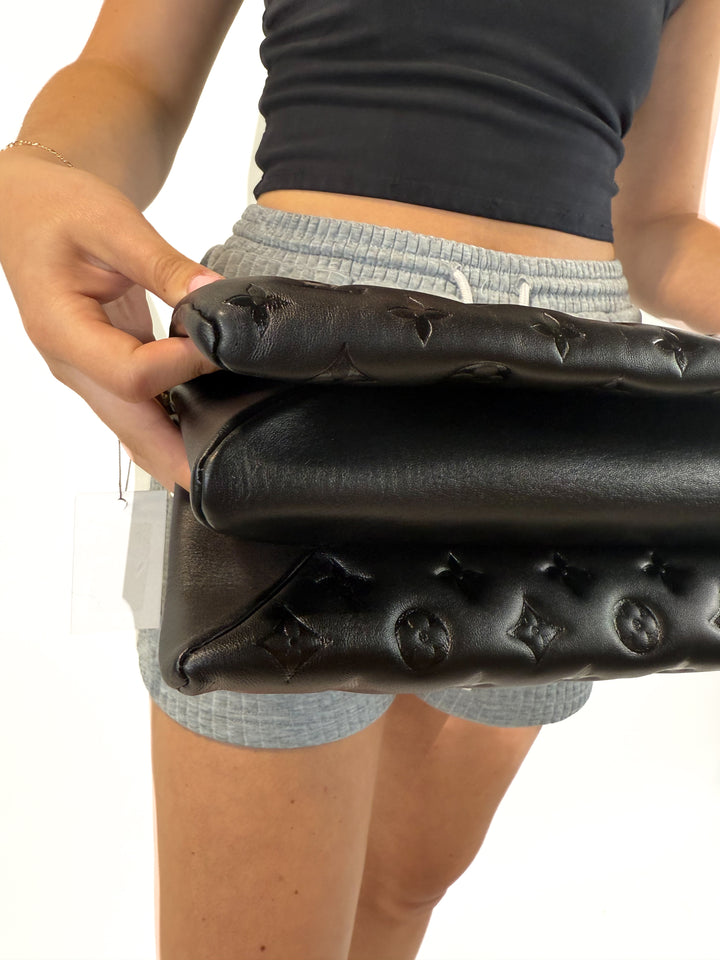 Louis Vuitton Coussin MM Empreinte Black Lambskin LIKE NEW (retail $5,550)