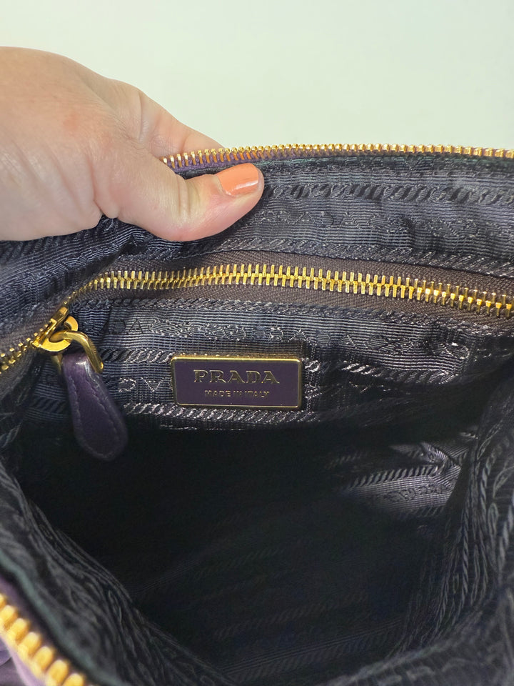 Prada Tessuto Nylon Re-Issue in Deep Purple (est. retail $1,490)