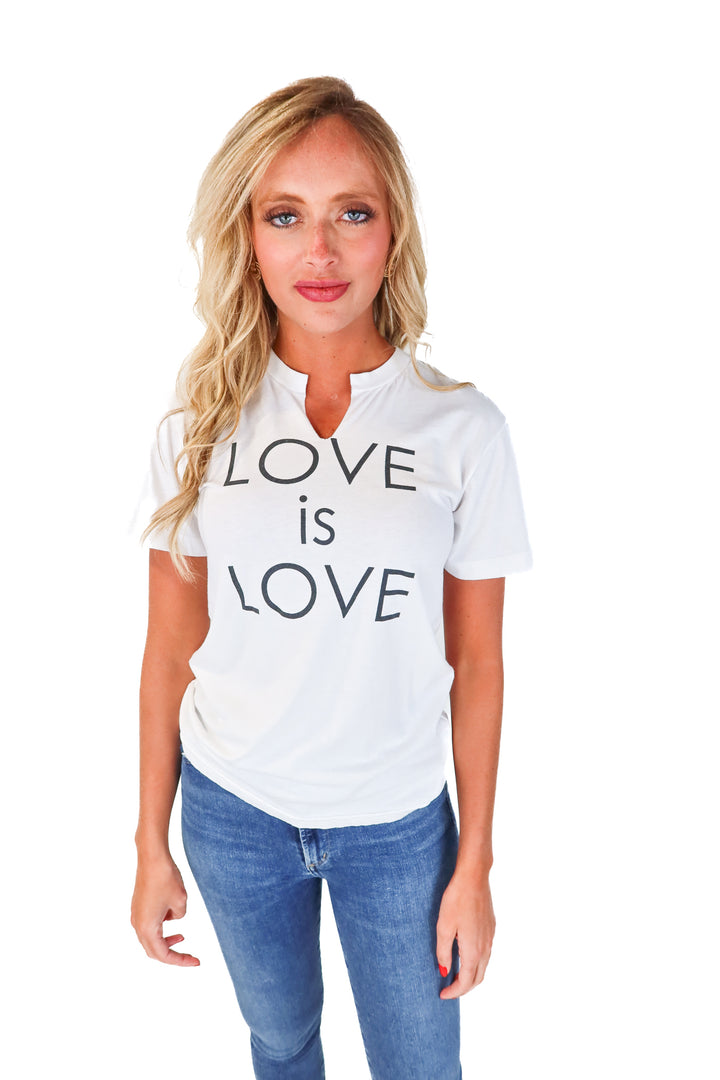 JET by John Ashaya White "LOVE is LOVE" Graphic Tee (M/L)