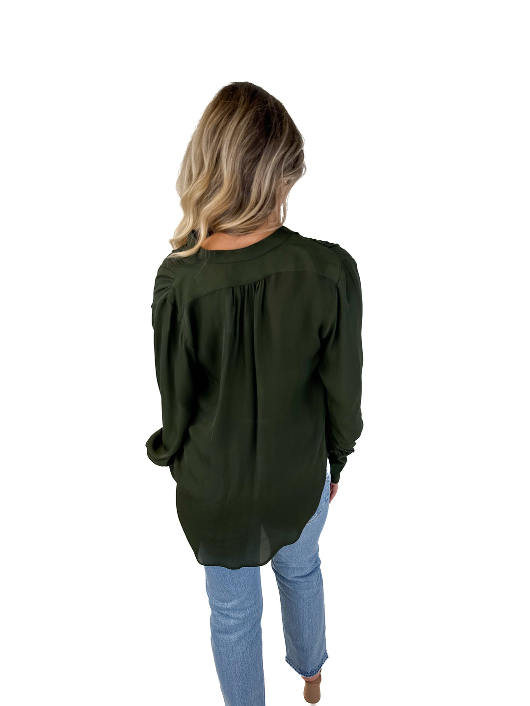 SOLD: Nili Lotan silk chiffon blouse (s)