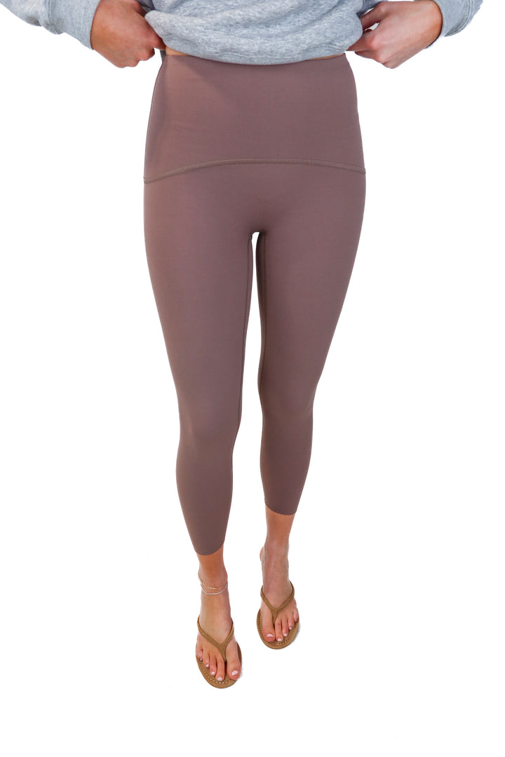 spanx mauve leggings (s)