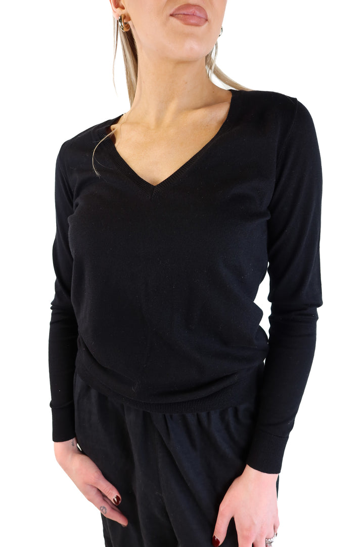 J.crew black v-neck lightweight sweater NWT (s; retails for $49.50)
