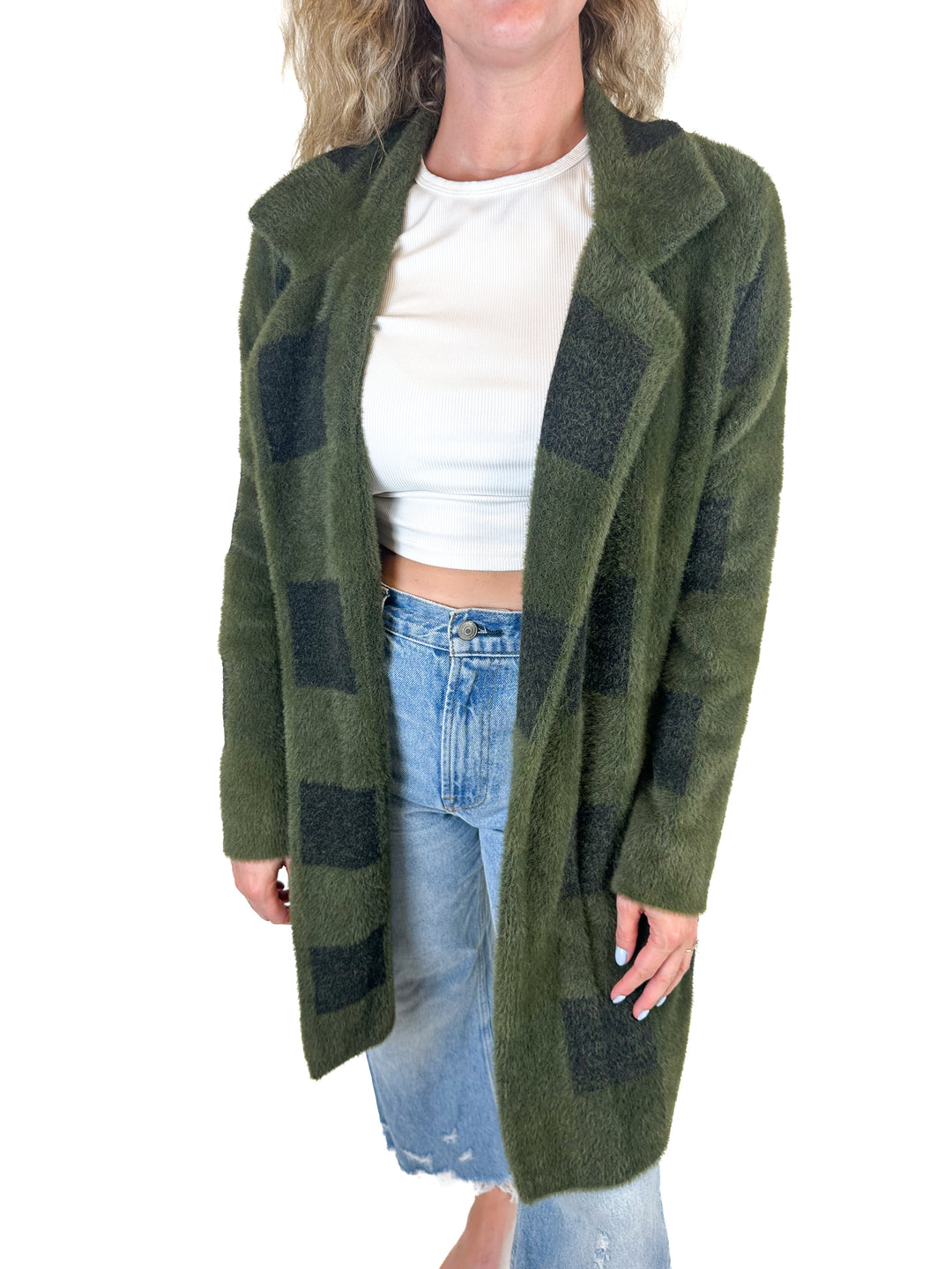 Liverpool Los Angeles Plaid Coat (M)