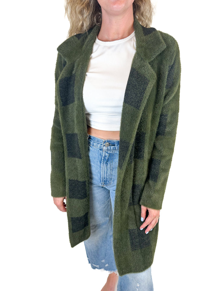 Liverpool Los Angeles Plaid Coat (M)