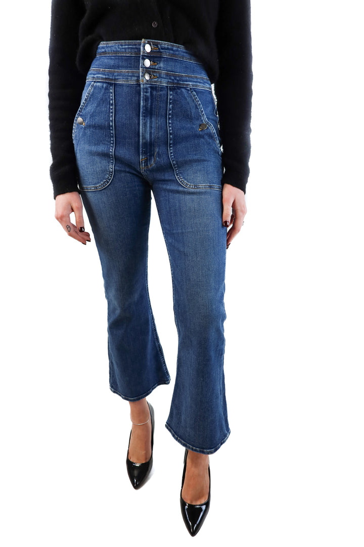 Frame Cargo Style Crop Jeans (27; retail $248)