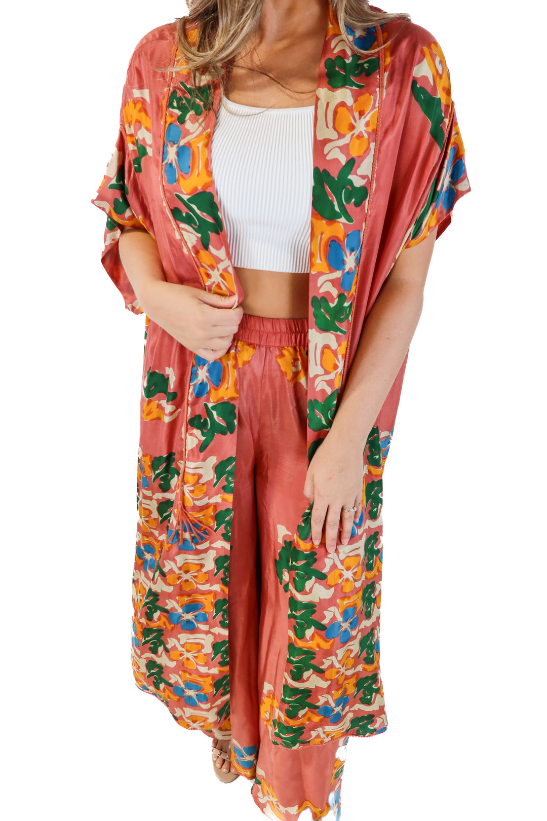 Mes Demoiselles Floral Silk Set (FR42/ US 10; retails for $660)