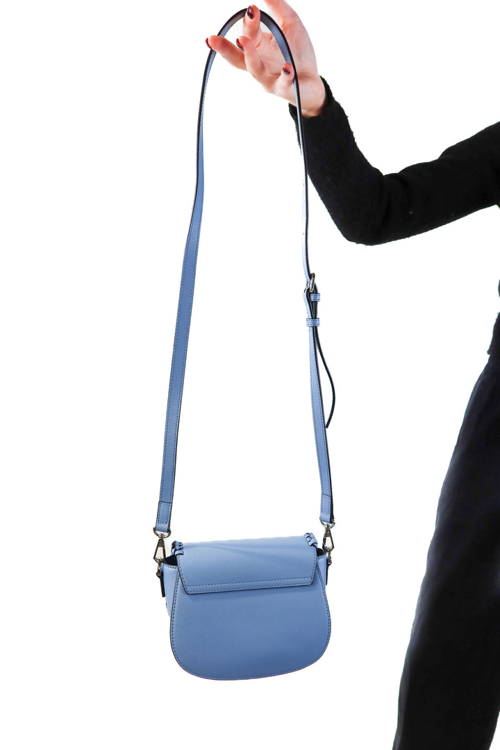 Oryany blue leather braided purse (retail $179)