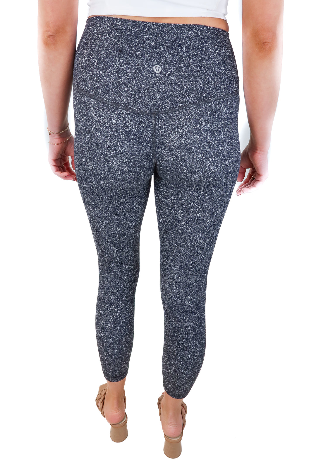 Lululemon Dark Grey Speckled Print Leggings (4)