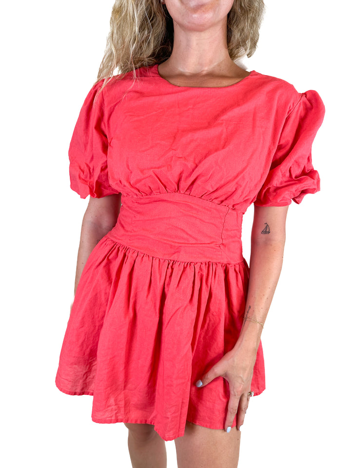 Petal & Pup Hot Pink Mini Dress (L)