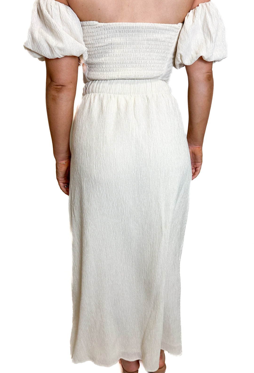 Abercrombie Cream-Colored Crinkled Set NWT (XS)