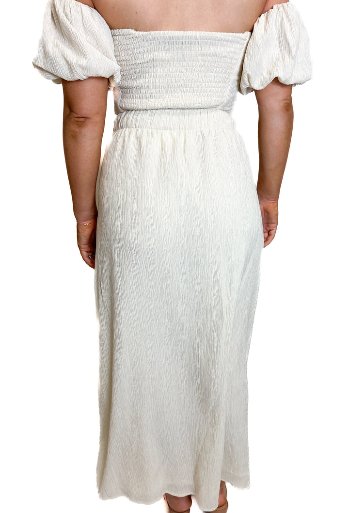 Abercrombie Cream-Colored Crinkled Set NWT (XS)