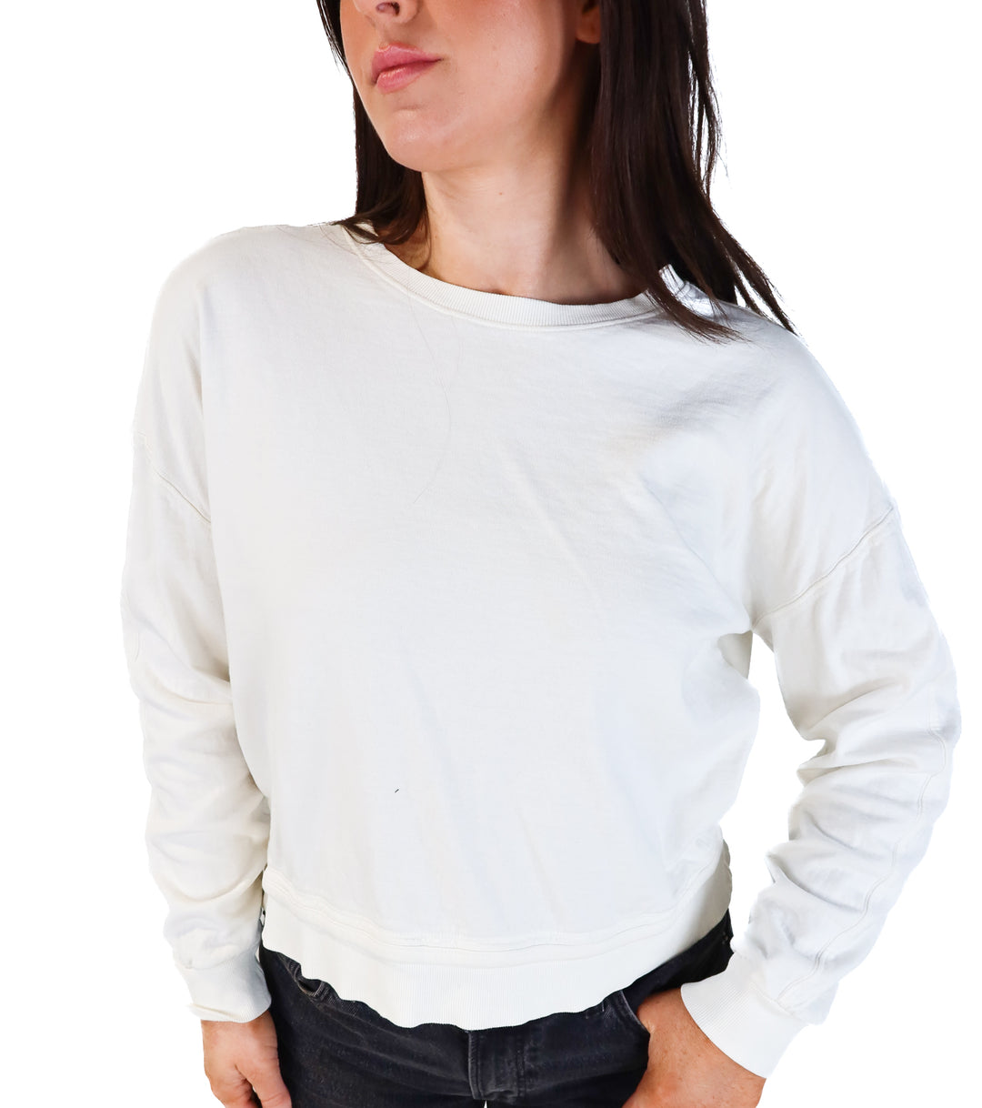Athleta white Crewneck (s; retail $59)