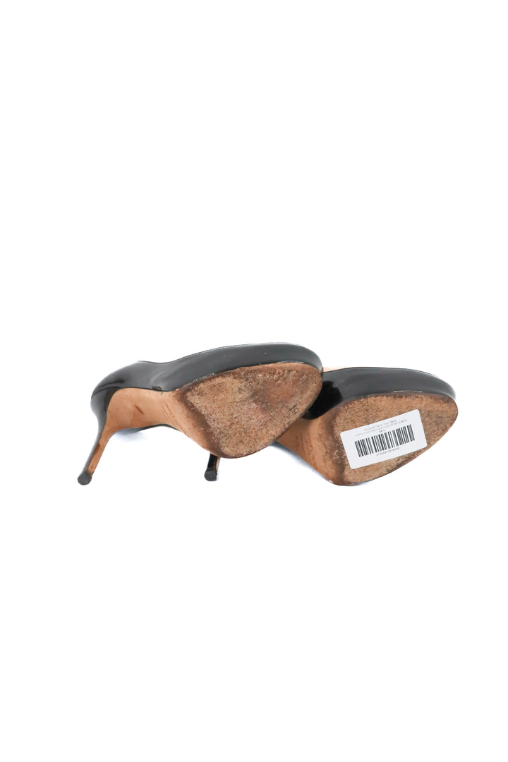 jimmy choo black and nude stilleto (38.5/ US 8.5; retail $895)