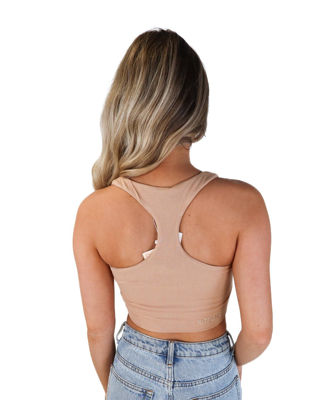 Kittenish tan v-neck tank NWT (s; retails for $34)