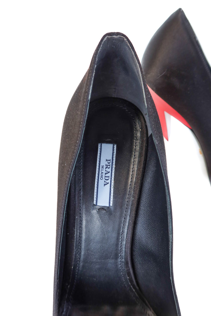 prada lightning bolt heels (42/ US 11-12; retail $950)