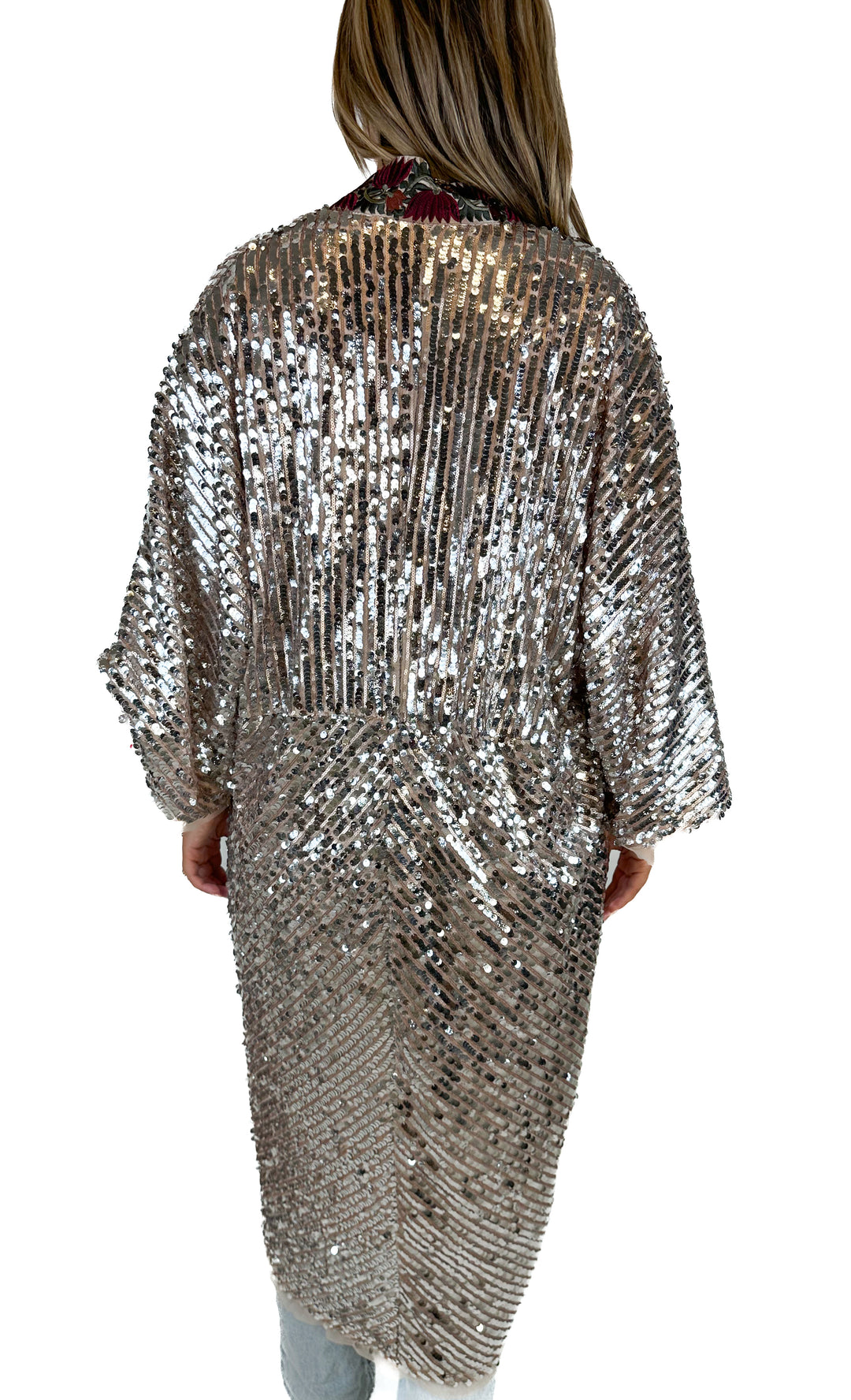 Free People Sequin Light is Coming Duster (S)