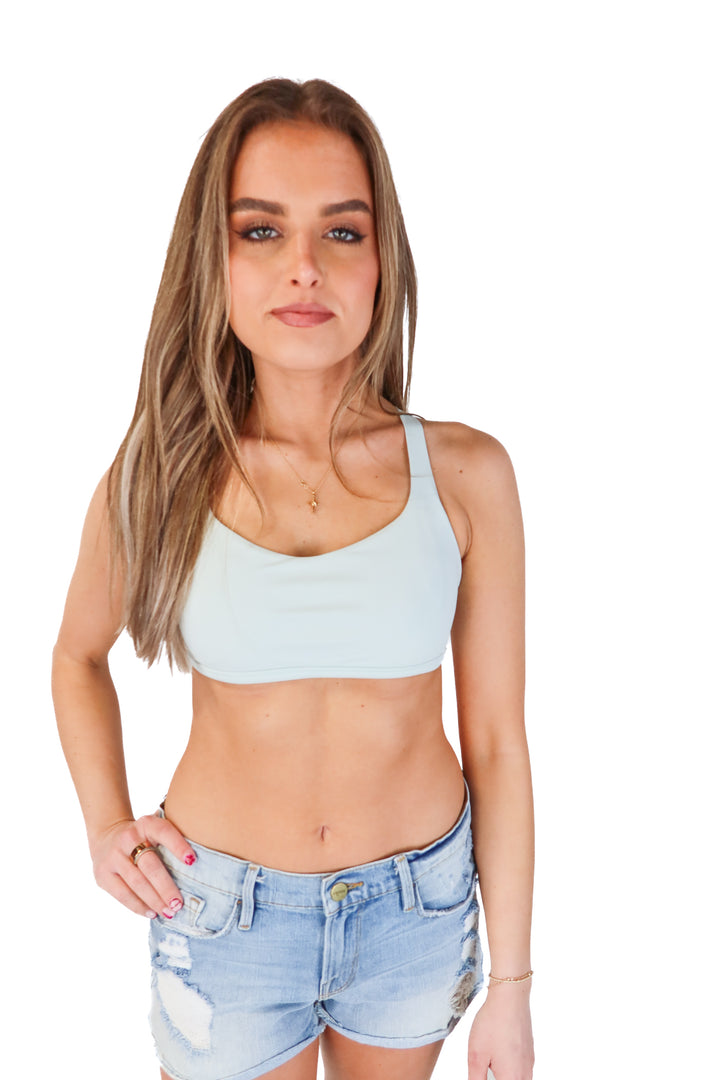 Lululemon Pale Mint Strappy Back Sports Bra (8)