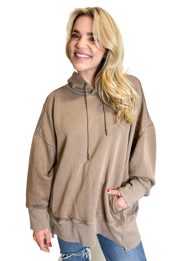 Free People Tan Hoodie NWT (S)