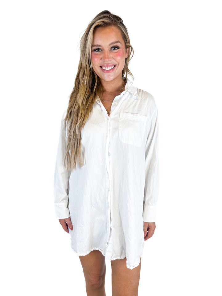 Able White Shirt Dress (M)