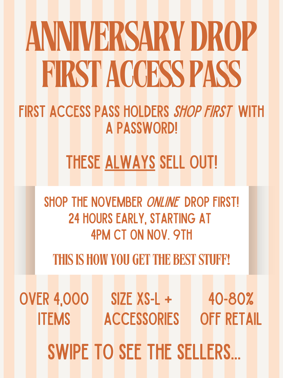 November Anniversary Drop FIRST ACCESS