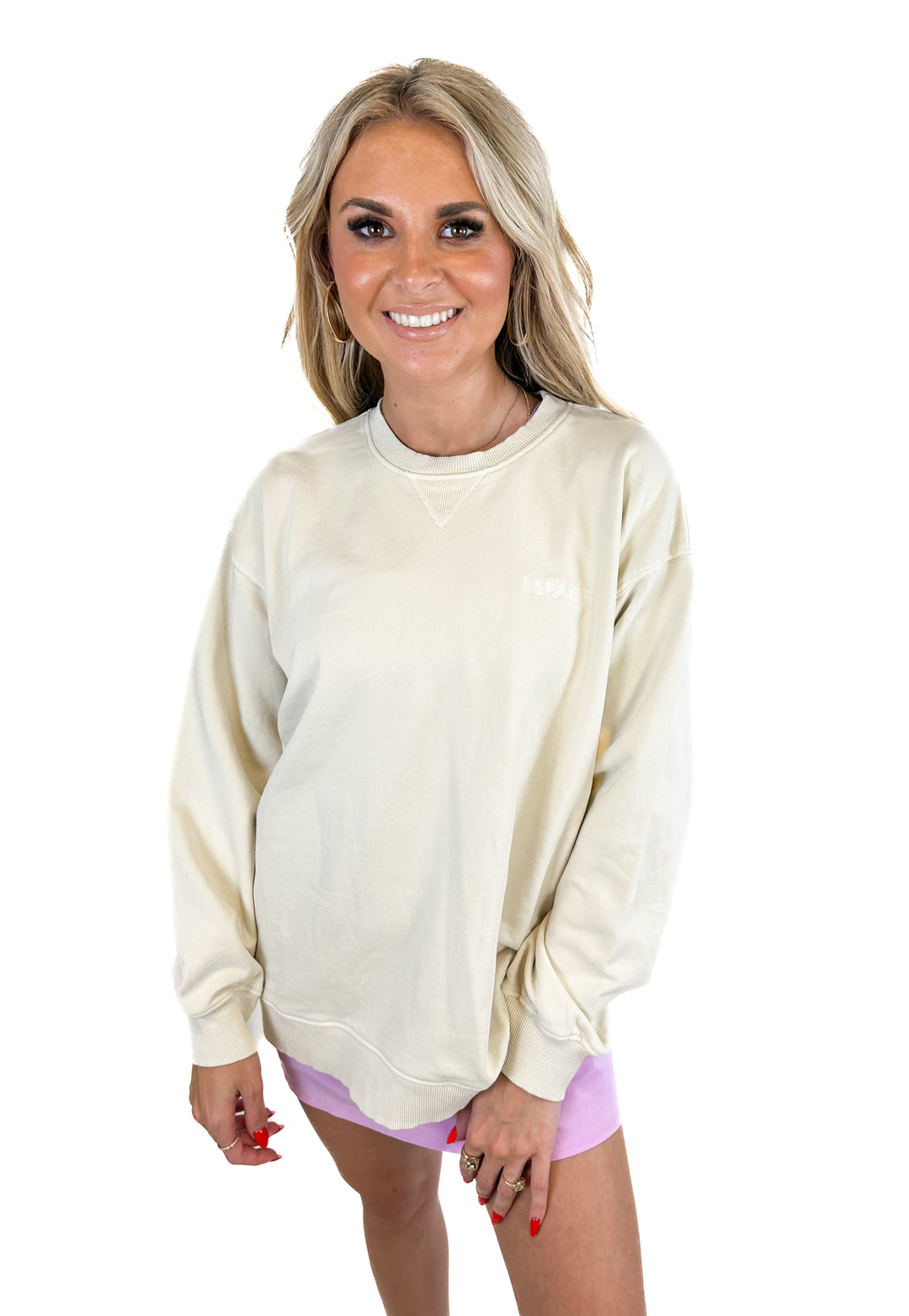 L*SPACE Active Tan Sweatshirt NWT (XS/S)