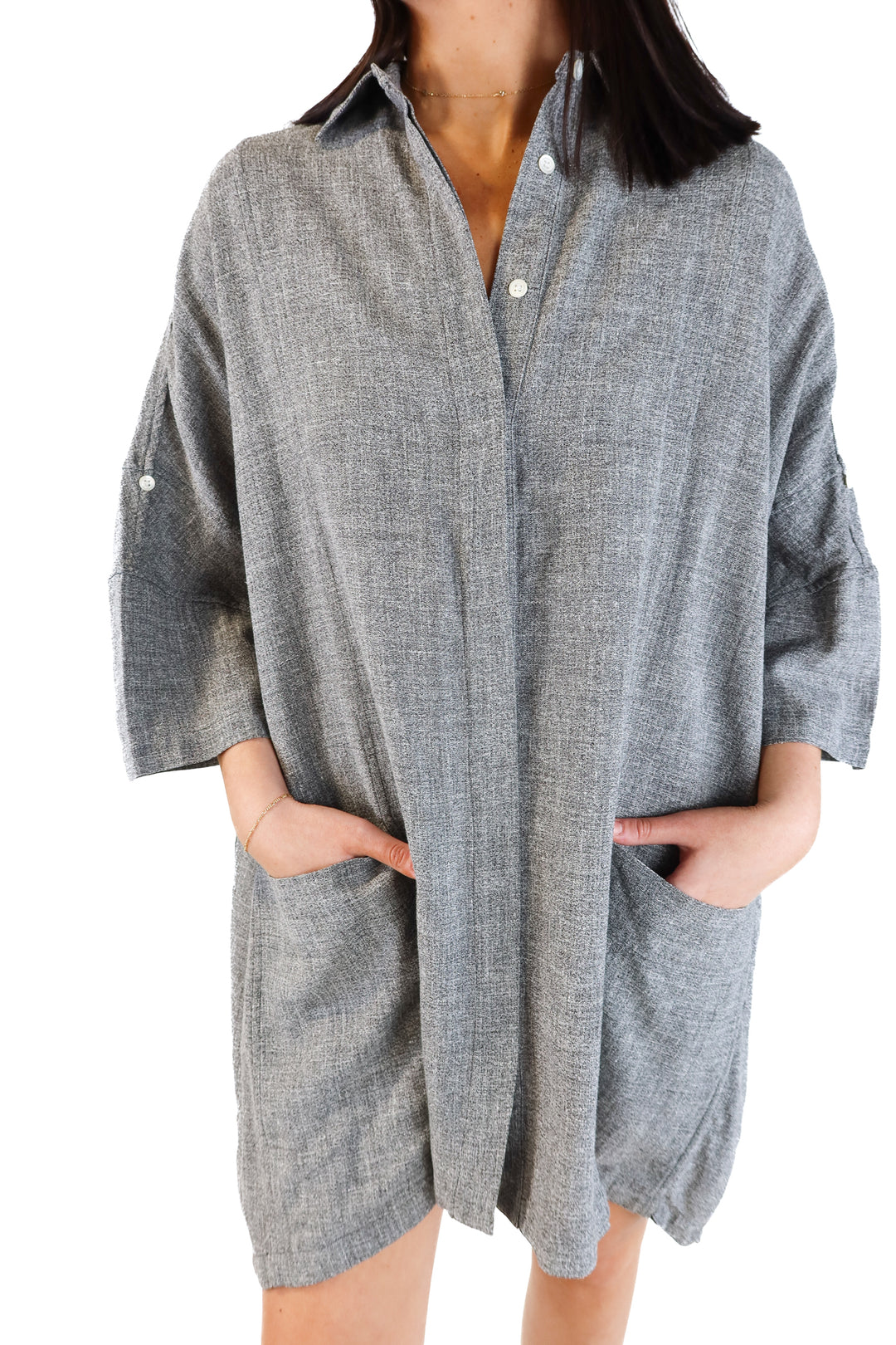 Billy Reid Grey Midi Dress (S)