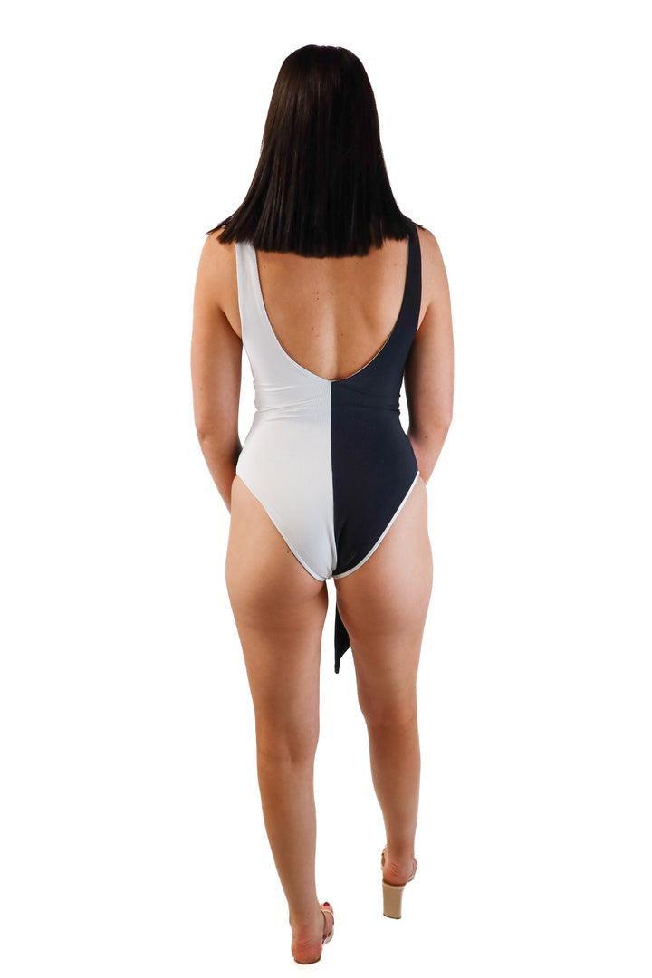 Beach Riot Black and white One-Piece Swimsuit (M; retail $148)