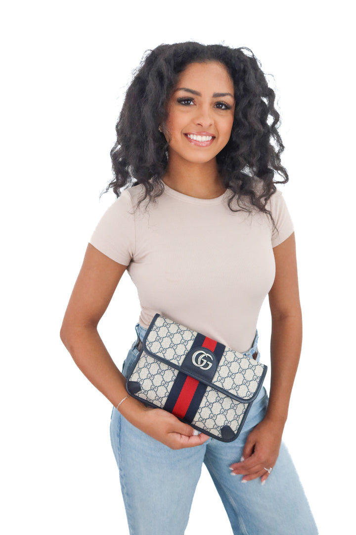 Gucci Ophidia Supreme Belt Bag (Belt 90cm/ 36")