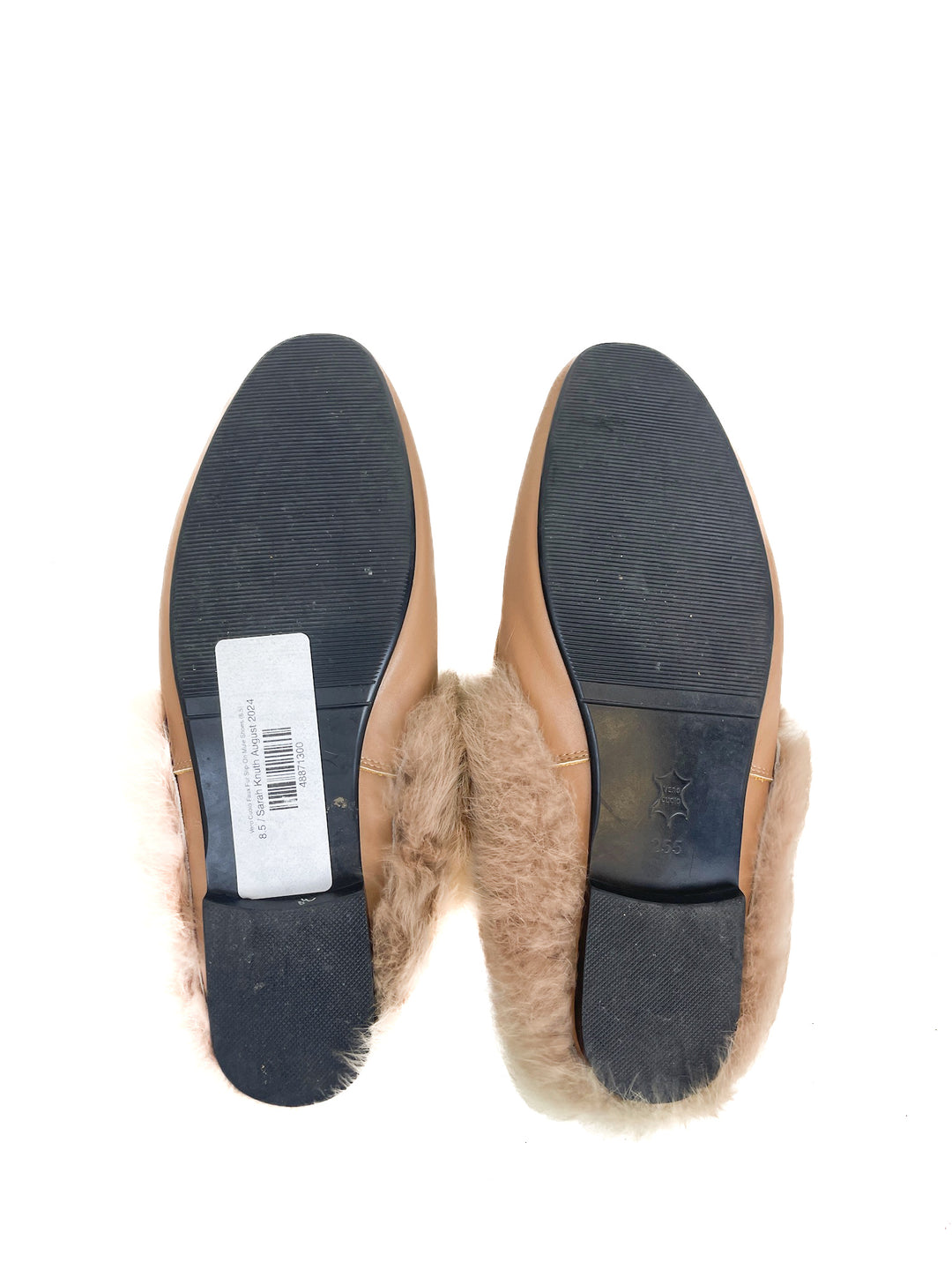 Vero Cuoio Faux Fur Slip-On Mule Shoes (8.5)