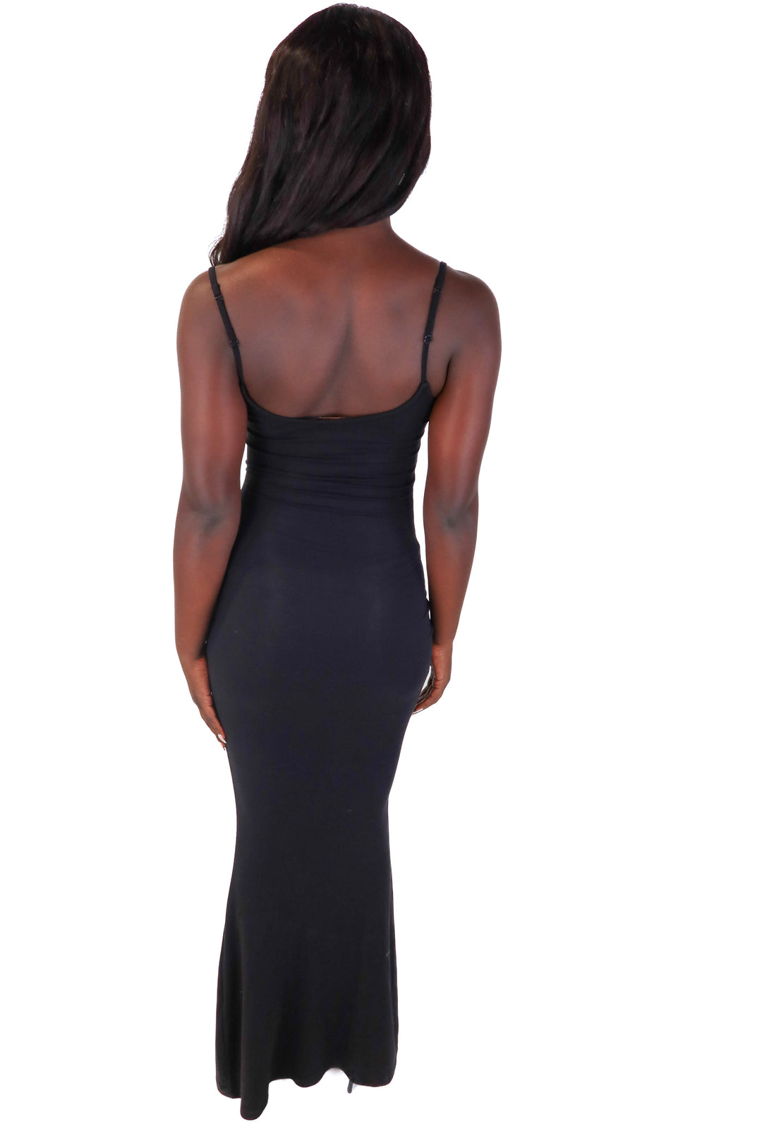 quince black ribbed maxi dress (xs)