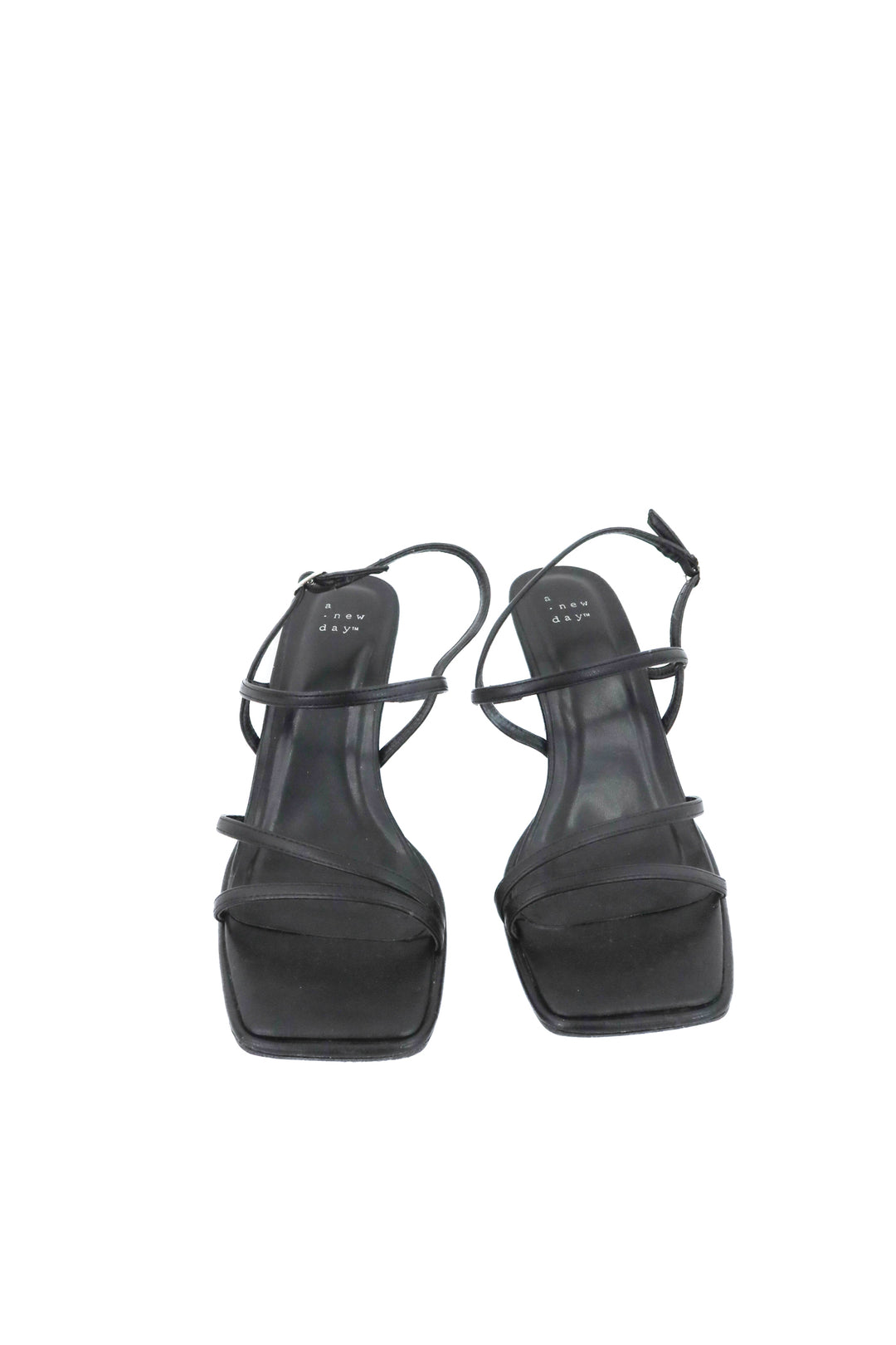 a new day black strappy heels (9)