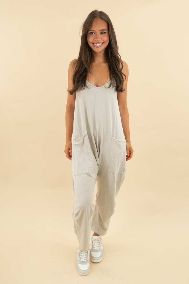 fp movement taupe lounge jumpsuit (s; retail $70)