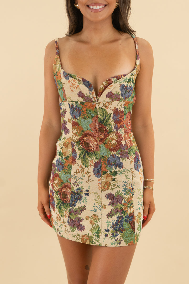 Vici Fall Floral Mini Dress (xs; retail $78)