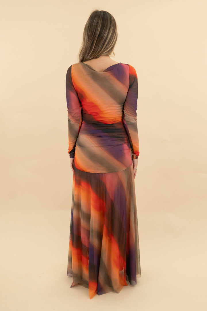 free people sunset combo sheer dress nwt (s; retail $168)
