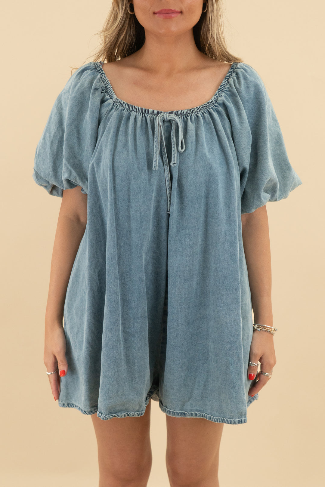 klesis chambray mini dress (s; retail $68)