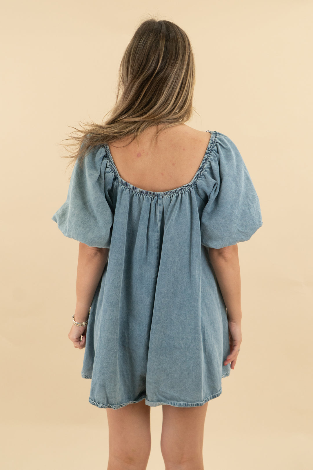 klesis chambray mini dress (s; retail $68)