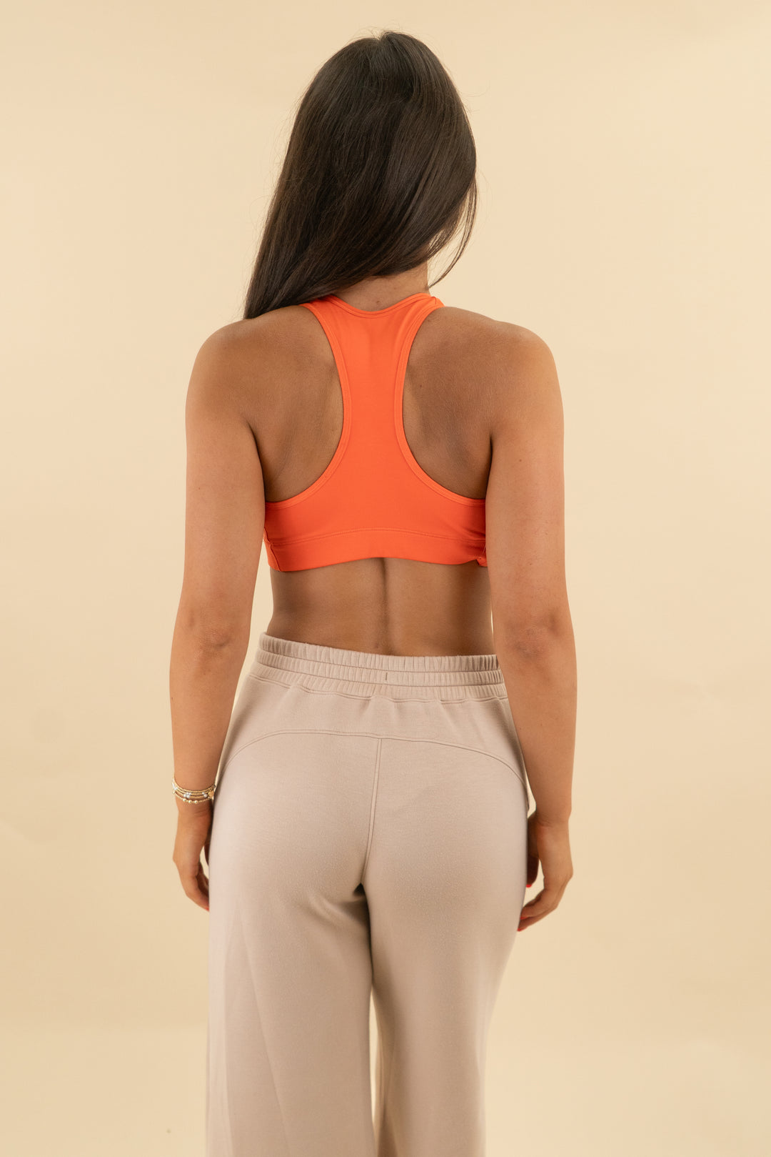 Nike Orange racerback sports bra (s; retail $42)