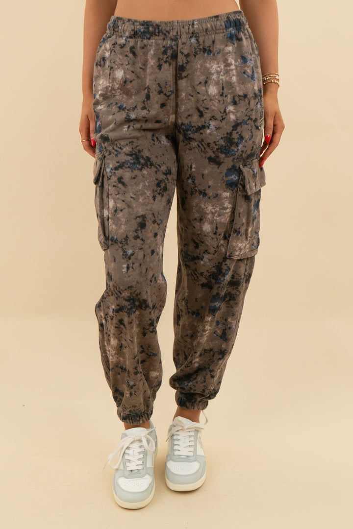 fabletics brown patterned lounge pant (s; retail $85)