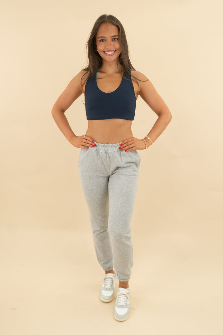 abercrombie & fitch heather grey lounge pant (s; retai $55)