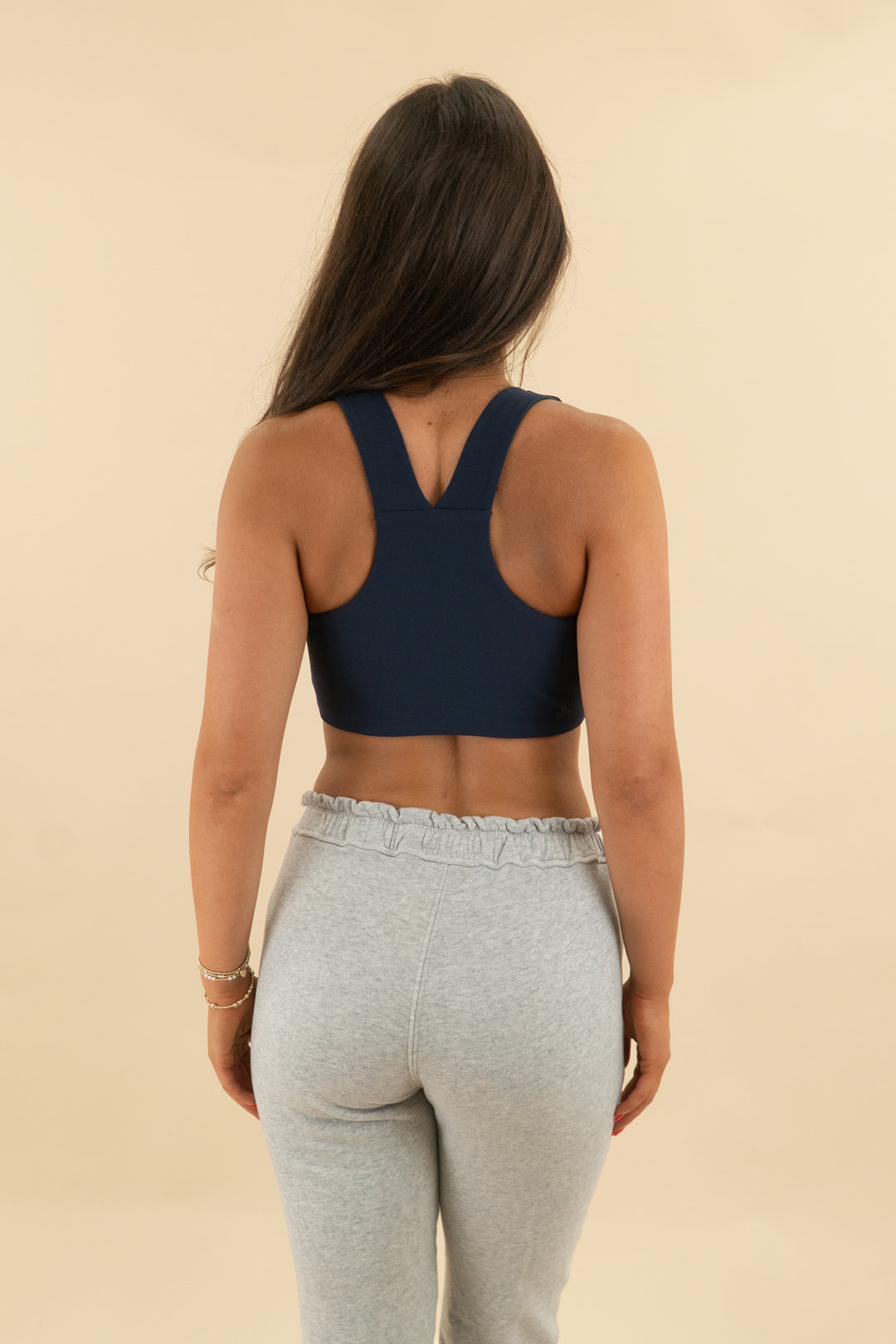 salt project navy/teal reversible sports bra (s; retail $45)