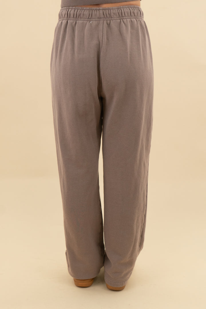 Alo brown wide leg sweatpants (s; retail $138)