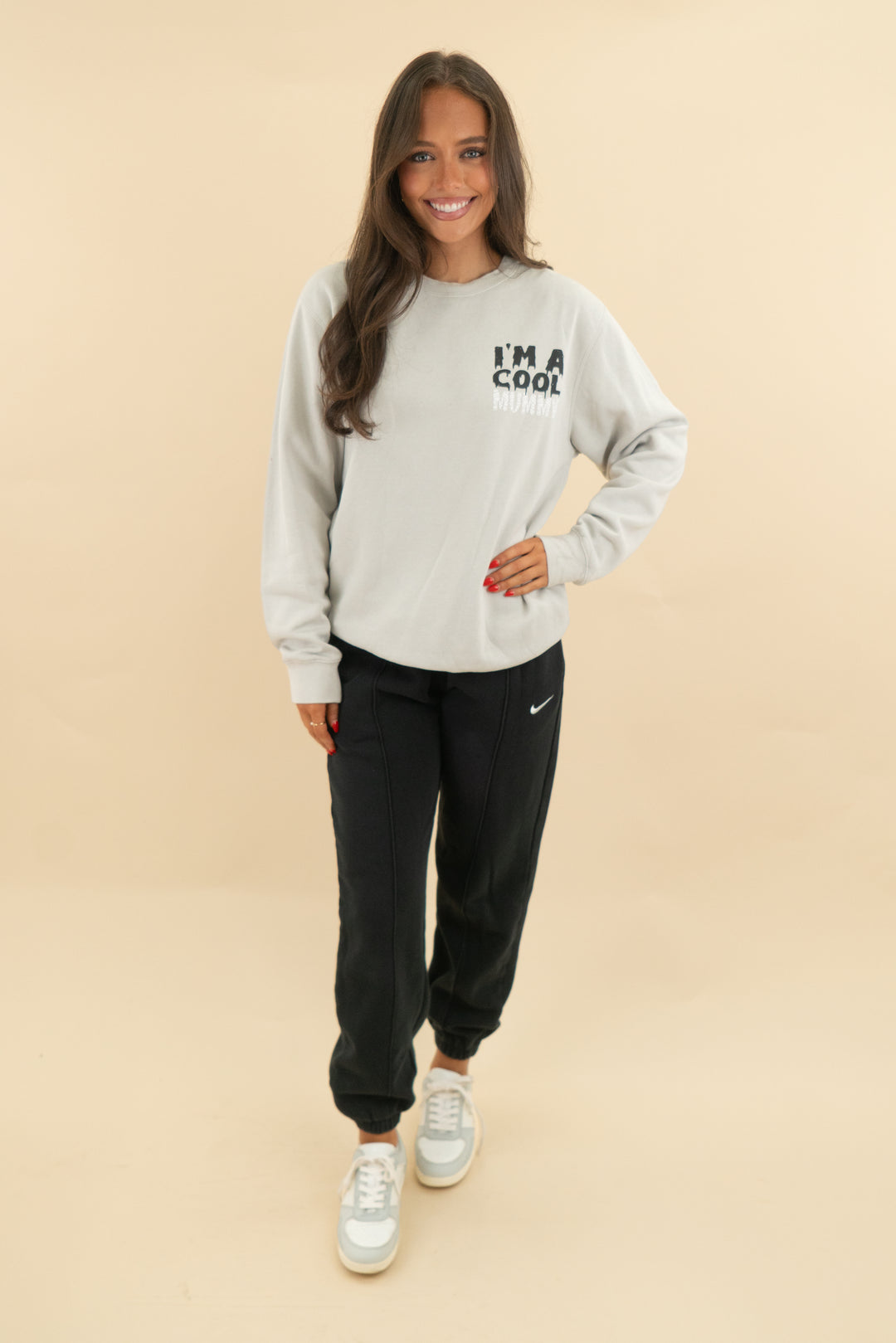 living fully co im a cool mummy sweatshirt (s; retail $68)