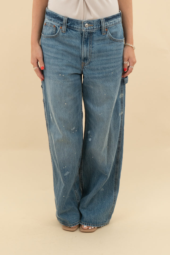 abercrombie & fitch the ultra loose low rise jeans (26; retail $110)