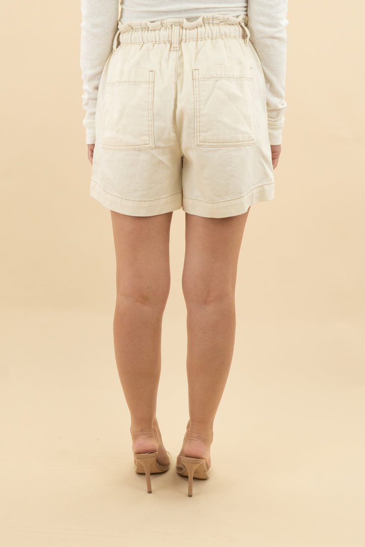 time and tru cream utility short nwt (xs)