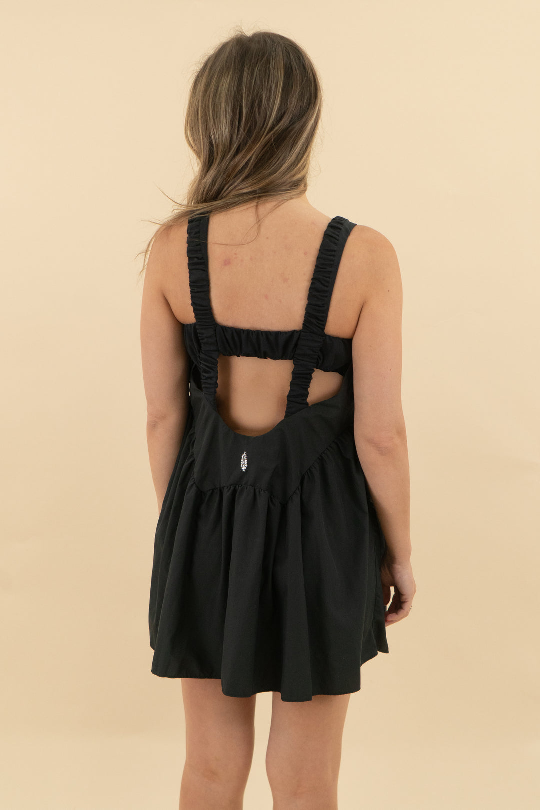 free people movement black athletic bubble dress (s; retail $98)