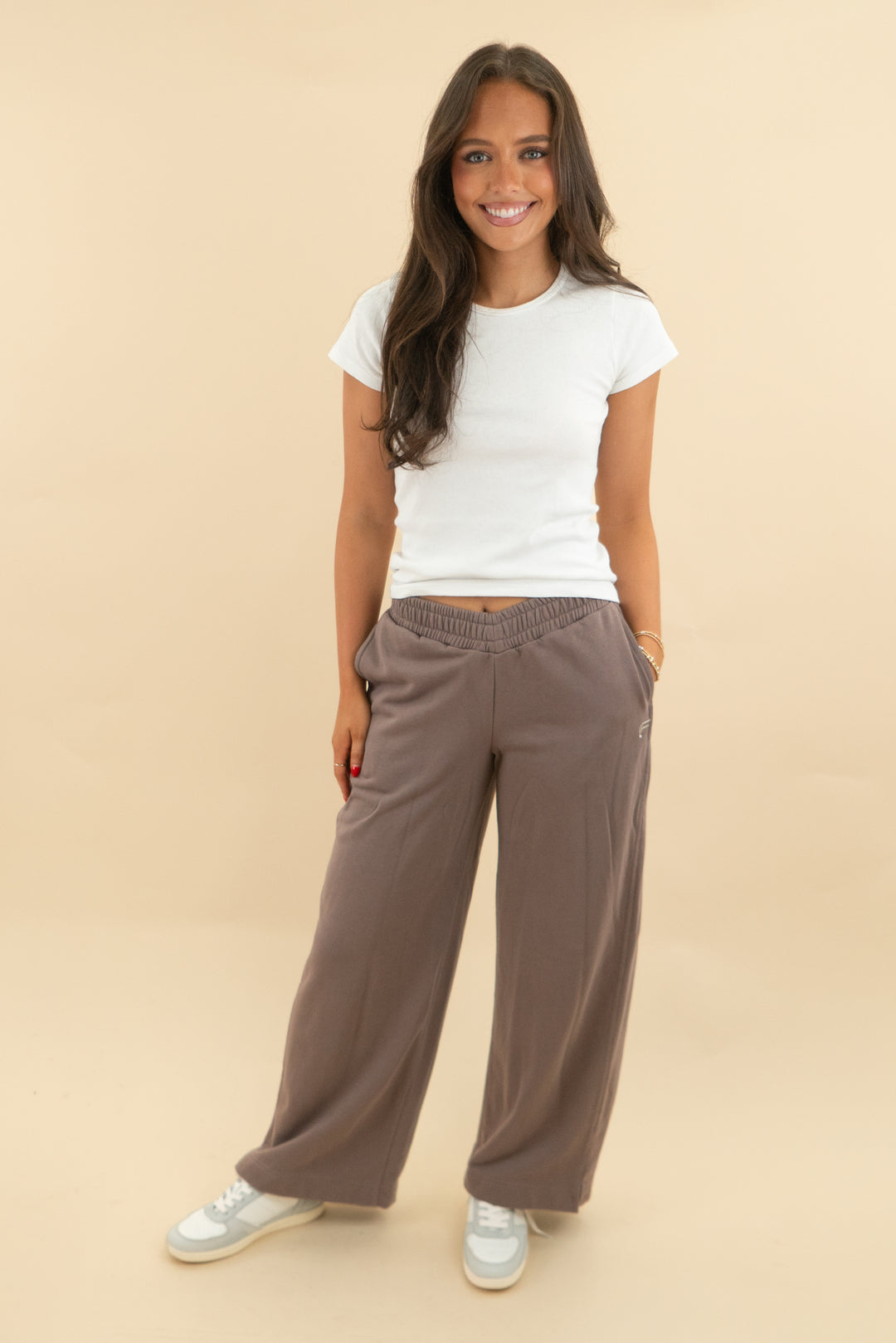 fabletics brown lounge pant (s; retail $109)
