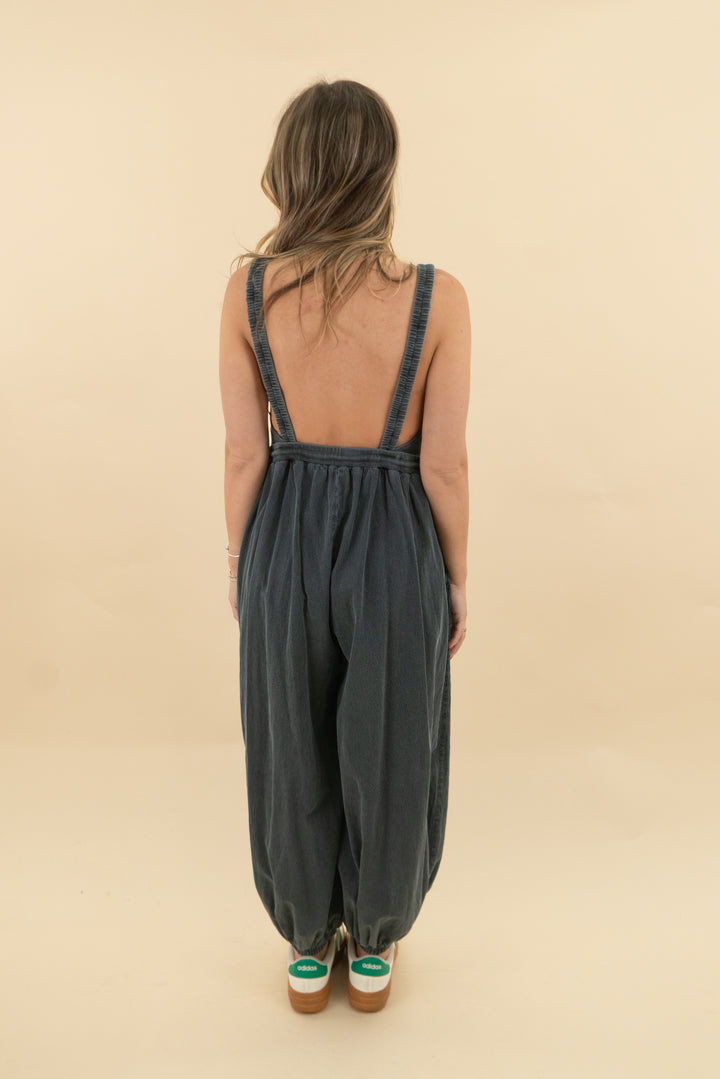 fp beach gray jogger jumpsuit (s; retail $98)
