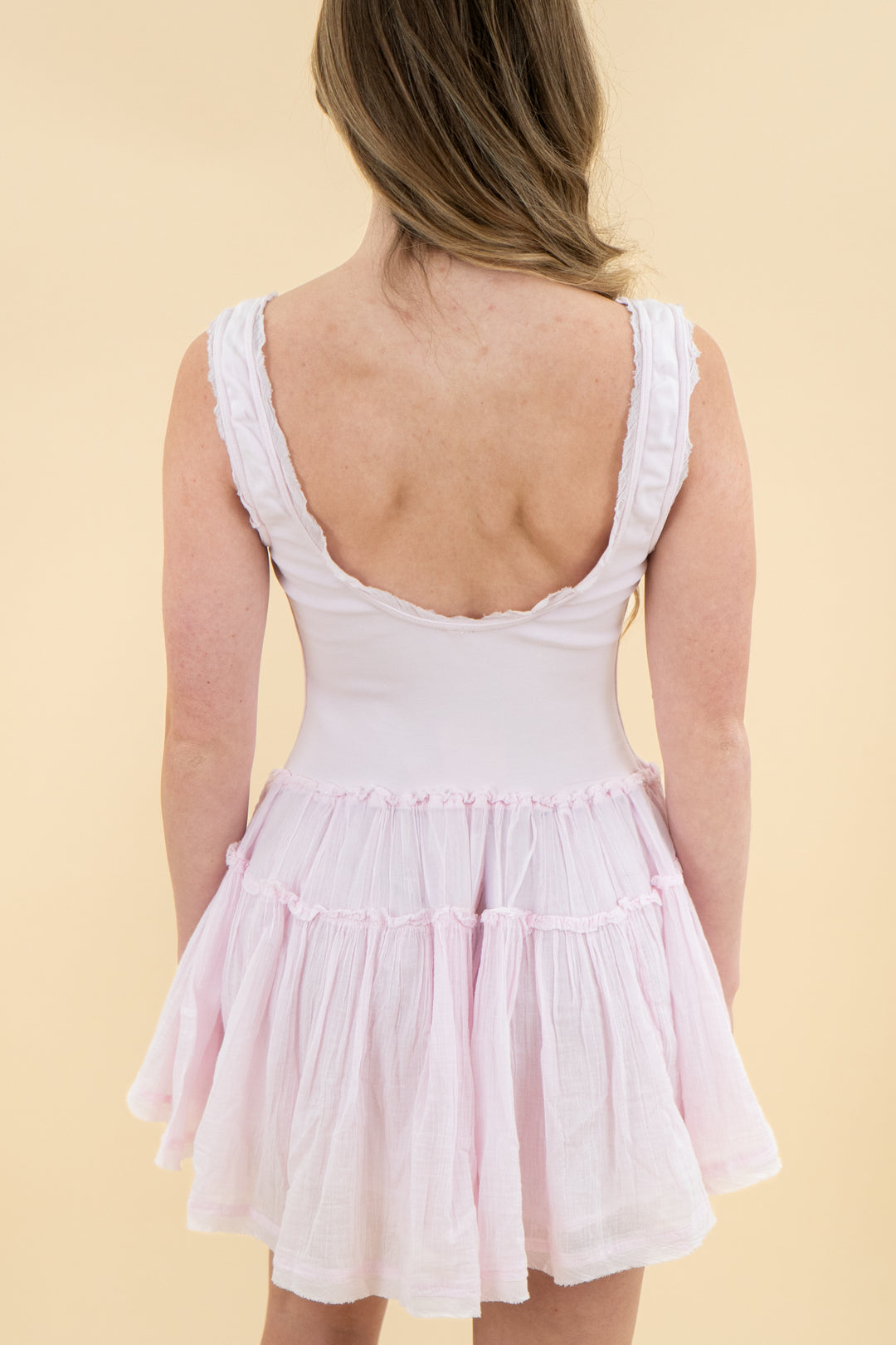 free people soft pink babydoll mini nwt (XS)