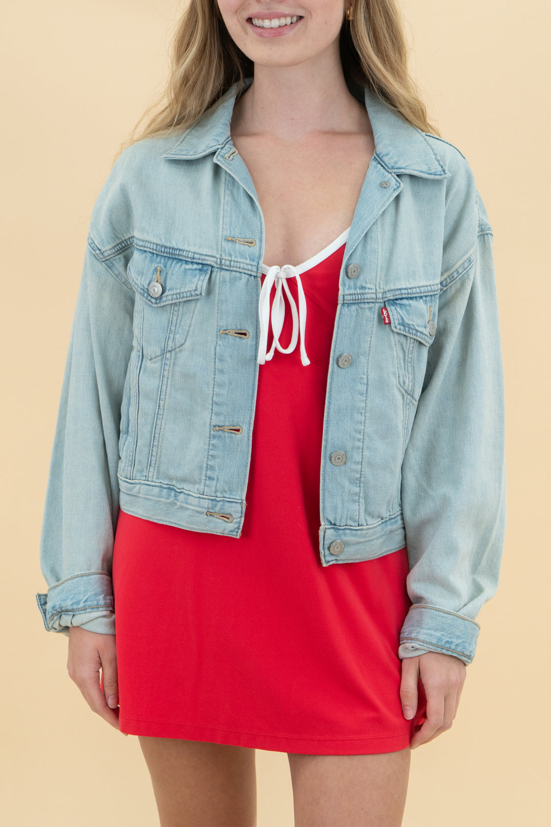 levi's lightweight linen denim jacket nwt (xs; retail $98)