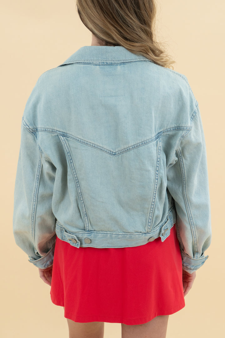 levi's lightweight linen denim jacket nwt (xs; retail $98)